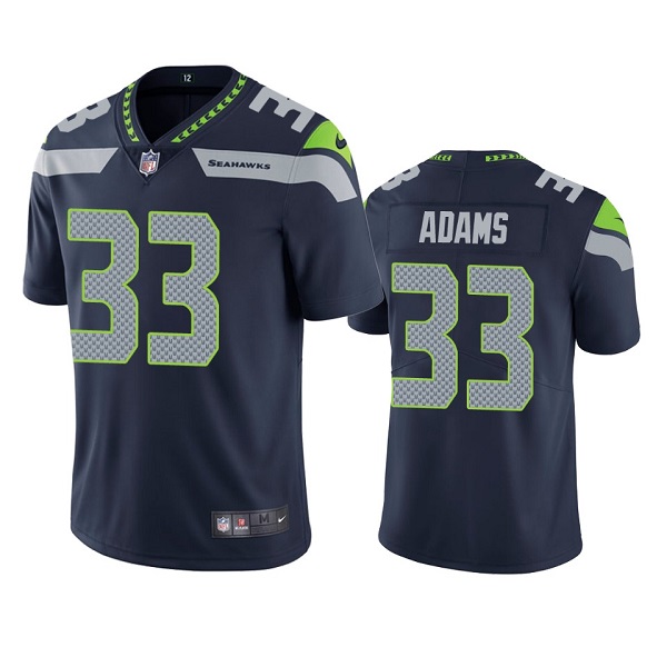 Seattle Seahawks #33 Jamal Adams Men's Navy Vapor Untouchable Limited Stitched Jersey
