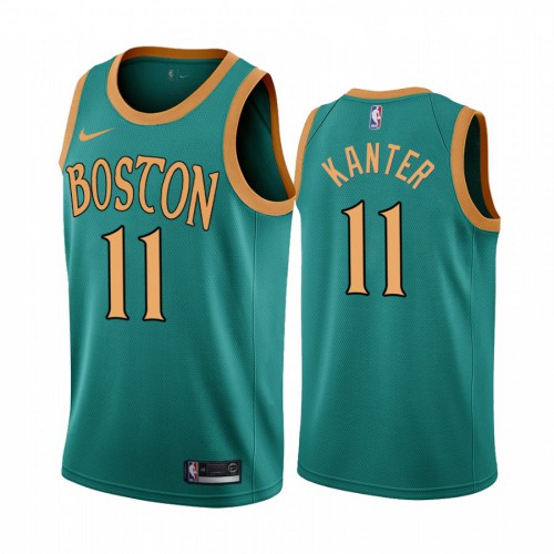 Boston Celtics #11 Enes Kanter Green 2019-20 City Edition Jersey Mens