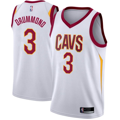 Cleveland Cavaliers #3 Andre Drummond White Youth Swingman Association Edition Jersey Youth