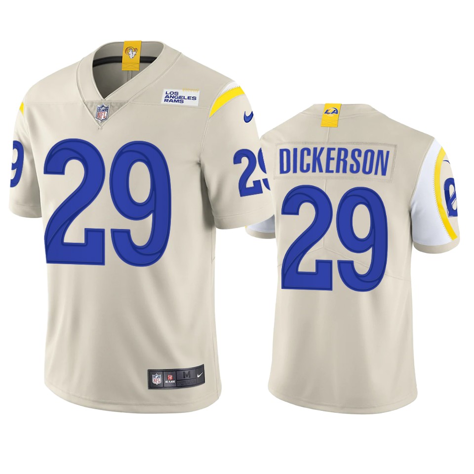 Los Angeles Rams #29 Eric Dickerson Men's Vapor Limited Jersey - Bone