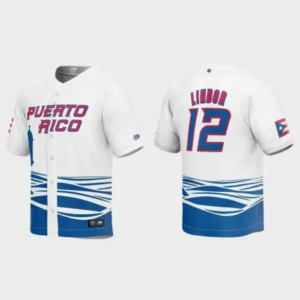Francisco Lindor Puerto Rico Baseball 2023 World Baseball Classic Replica Jersey – White