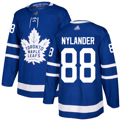 Adidas Maple Toronto Maple Leafs #88 William Nylander Blue Home Authentic Stitched Jersey Men's