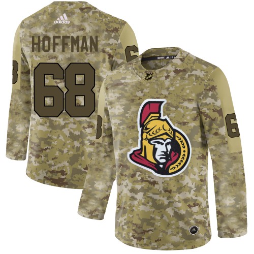 Adidas Ottawa Senators #68 Mike Hoffman Camo Authentic Stitched Jersey Men's