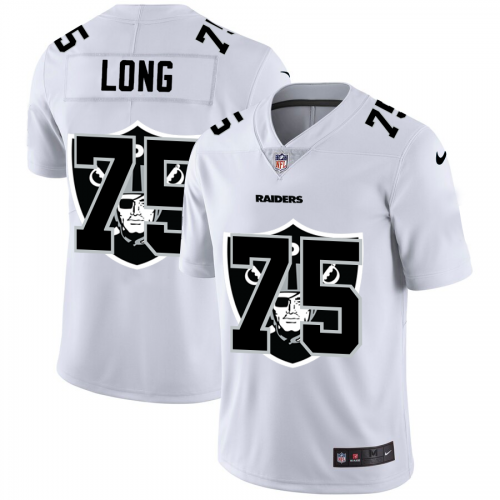 Las Vegas Las Vegas Raiders #75 Howie Long White Men's Team Logo Dual Overlap Limited Jersey Men's