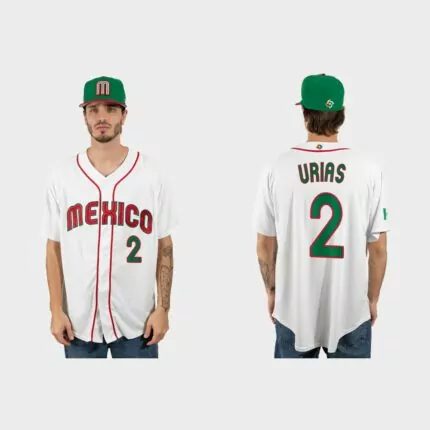 Luis Urias Mexico Baseball 2023 World Baseball Classic Jersey – White