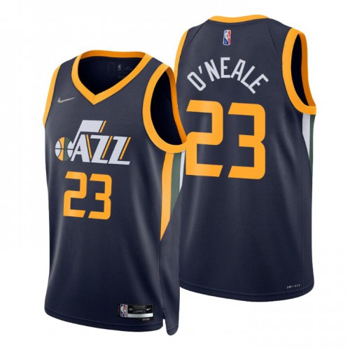 Utah Jazz #23 Royce ONeale Navy Mens 2021-22 75th Anniversary Diamond Swingman Jersey - Icon Edition Mens