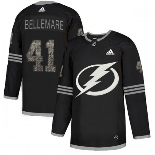 Adidas Tampa Bay Lightning #41 Pierre-Edouard Bellemare Black Authentic Classic Stitched Youth Jersey Youth