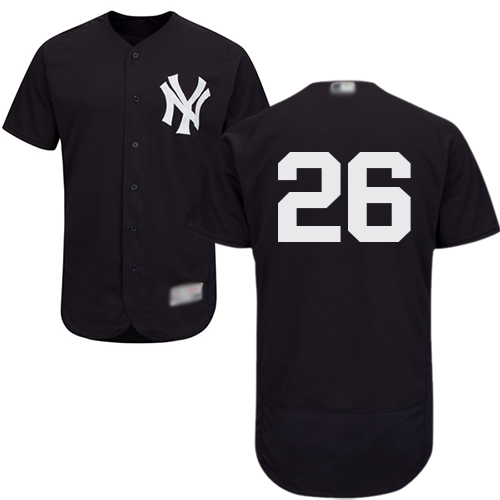 New York Yankees #26 DJ LeMahieu Navy Blue Flexbase Authentic Collection Stitched Jersey Men's