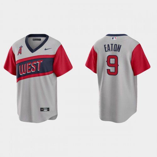 Los Angeles Los Angeles Angels #9 Adam Eaton Men's Gray 2021 Little League Classic Game Jersey Men's