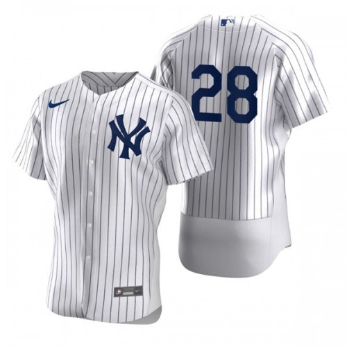 New York New York Yankees #28 Josh Donaldson Men's White Authentic Home Jersey Men's