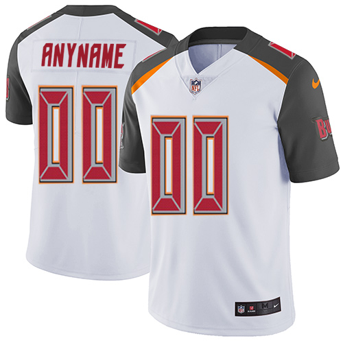 Tampa Bay Buccaneers Customized White Stitched Vapor Untouchable Limited Men's Jersey