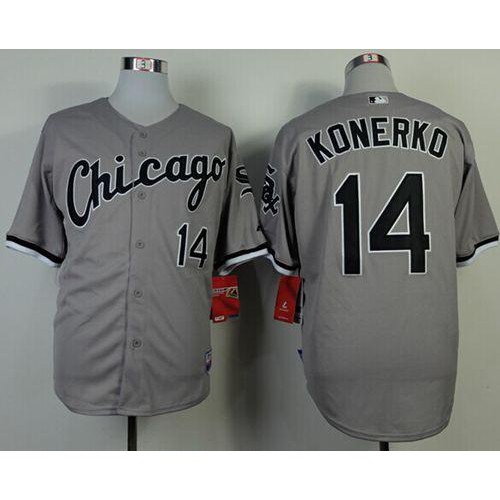 Chicago White Sox #14 Paul Konerko Grey Cool Base Stitched Jersey Men's