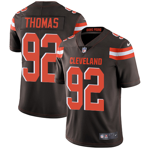 Cleveland Browns #92 Chad Thomas Brown Team Color Men's Stitched Vapor Untouchable Limited Jersey Men's