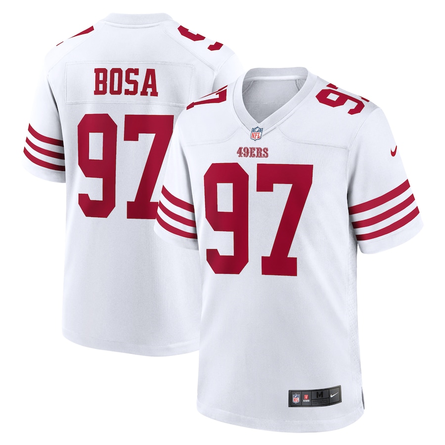 San Francisco 49ers #97 Nick Bosa Men's 2022 Player Game Jersey - White