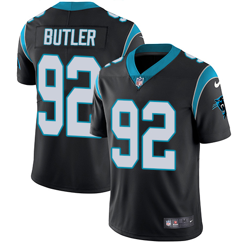 Carolina Panthers #92 Vernon Butler Black Team Color Men's Stitched Vapor Untouchable Limited Jersey Men's