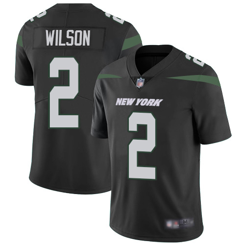 Jets #2 Zach Wilson Black Alternate Youth Stitched Vapor Untouchable Limited Jersey
