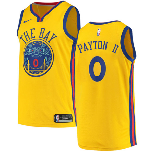 Golden State Warriors #0 Gary Payton II Gold Womens Swingman City Edition Jersey Womens