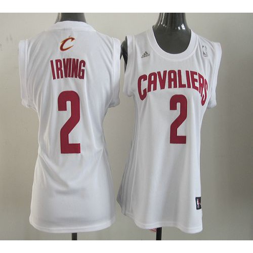 Cleveland Cavaliers #2 Kyrie Irving White Fashion Womens Stitched Jersey Womens