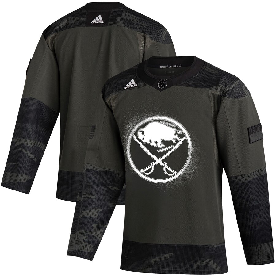 Buffalo Sabres Adidas 2019 Veterans Day Authentic Practice Jersey Camo