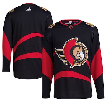 Ottawa Senators Blank Men's Adidas Reverse Retro 2.0 Authentic Player Jersey - Black