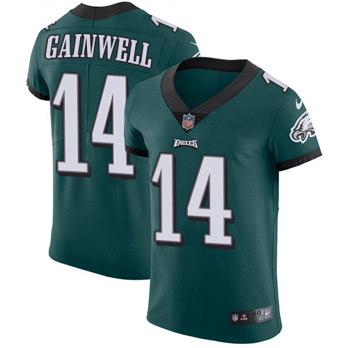 Eagles #14 Kenneth Gainwell Green Team Color Men's Stitched Vapor Untouchable Elite Jersey