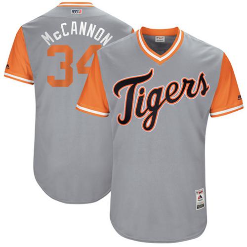 Detroit Tigers #34 James McCann Gray 