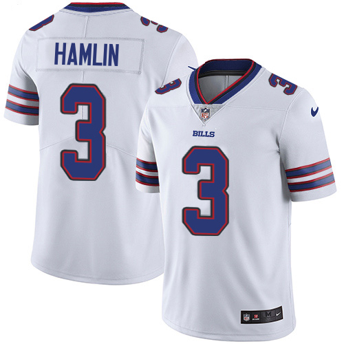 Bills #3 Damar Hamlin White Men's Stitched Vapor Untouchable Limited Jersey