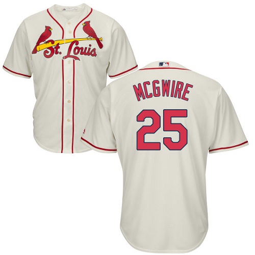 St.Louis Cardinals #25 Mark McGwire Cream Cool Base Stitched Youth Jersey Youth