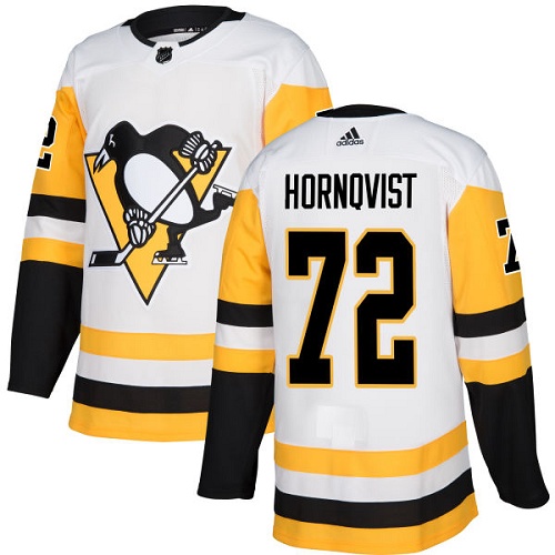 Adidas Pittsburgh Penguins #72 Patric Hornqvist White Road Authentic Stitched Youth Jersey Youth