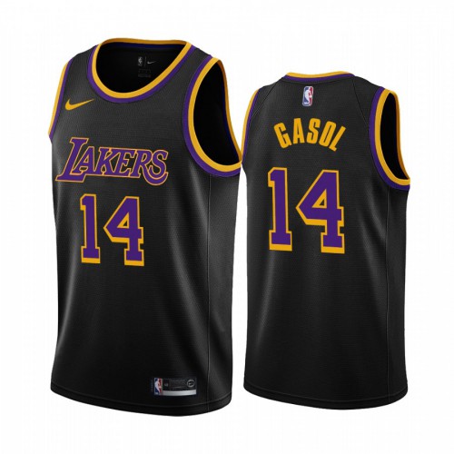 Los Angeles Los Angeles Lakers #14 Marc Gasol Black Womens Swingman 2020-21 Earned Edition Jersey Womens