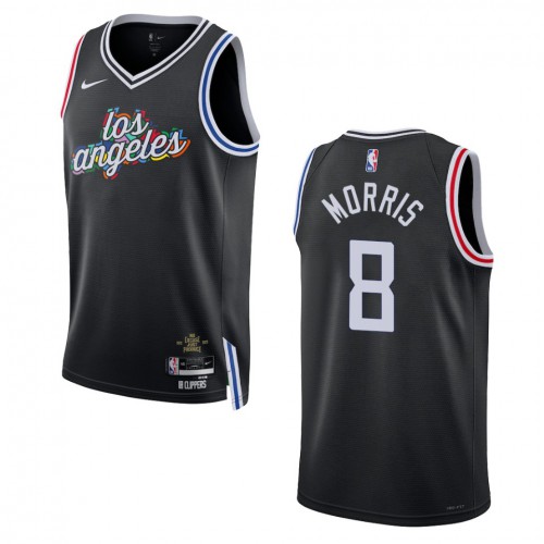 Los Angeles Los Angeles Clippers #8 Marcus Morris Sr. Unisex Black 2022-23 Swingman Jersey - City Edition Mens