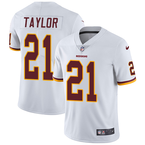 Commanders #21 Sean Taylor White Men's Stitched Vapor Untouchable Limited Jersey