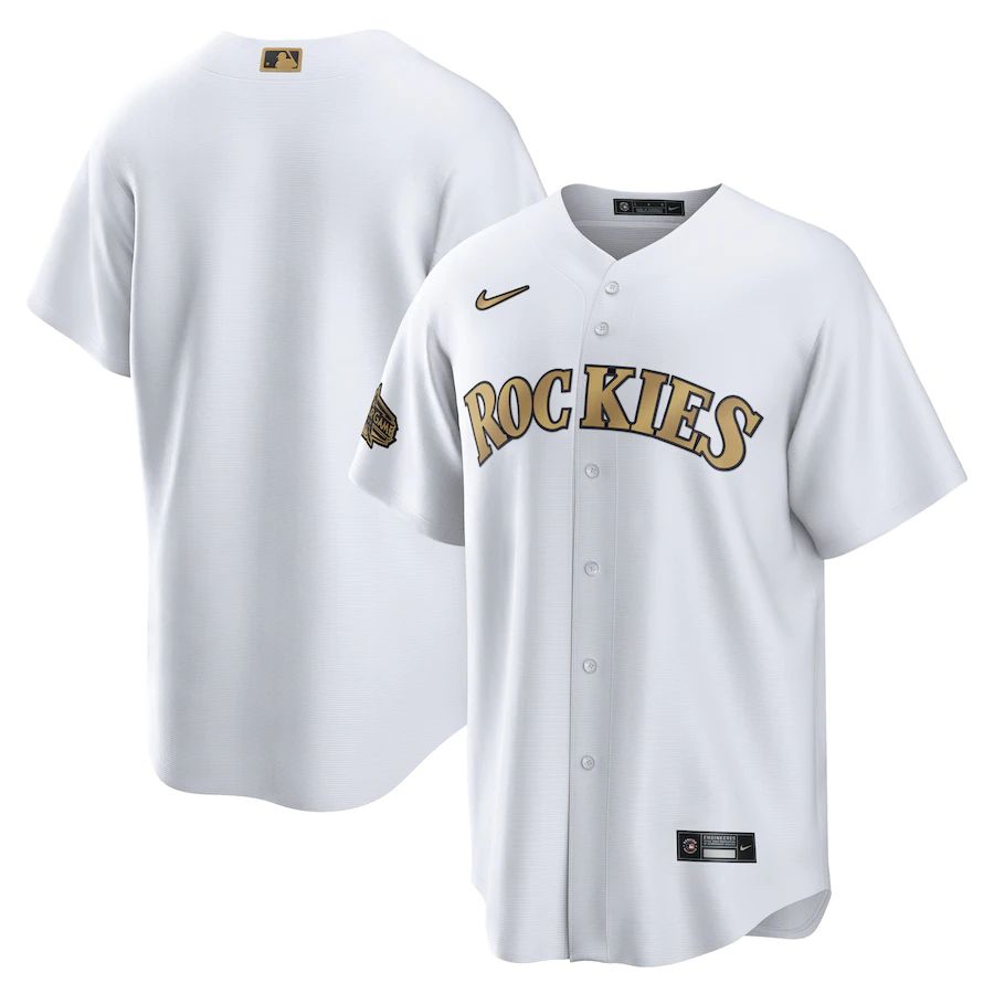 Colorado Rockies Blank Men's White 2022 All-Star Game Replica Jersey