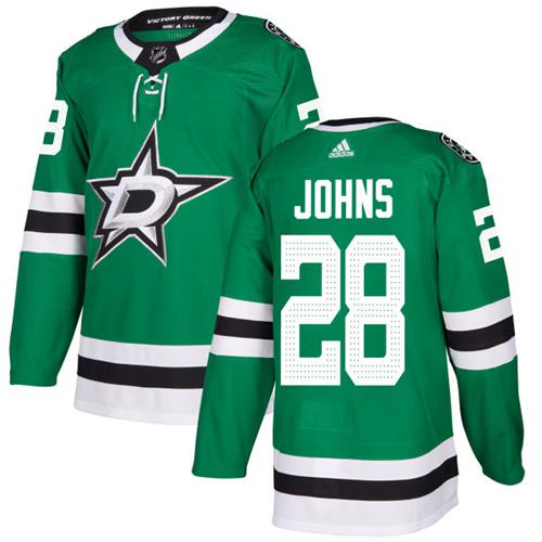 Adidas Dallas Stars #28 Stephen Johns Green Home Authentic Youth Stitched Jersey Youth