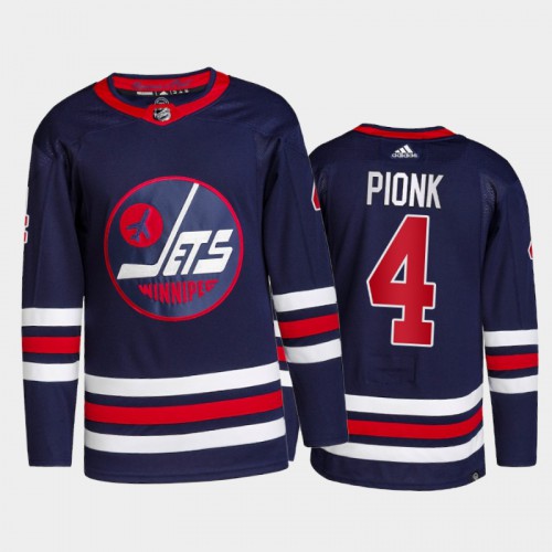 Adidas Winnipeg Jets #4 Neal Pionk Men's 2021-22 Alternate Authentic Jersey - Navy Men's