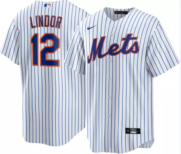 Men's Youth Women's New York Mets #12 Francisco Lindor White Jersey