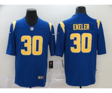 Men's Youth Women's Los Angeles Chargers #30 Austin Ekeler Royal Blue Color Rush Stitched Limited Jersey