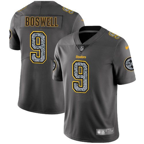 Pittsburgh Steelers #9 Chris Boswell Gray Static Youth Stitched Vapor Untouchable Limited Jersey Youth