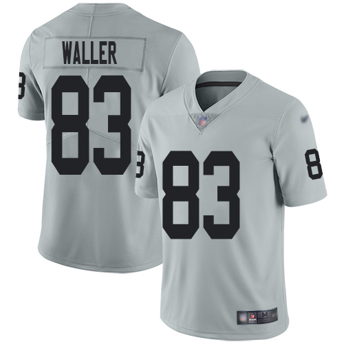 Raiders #83 Darren Waller Silver Youth Stitched Limited Inverted Legend Jersey