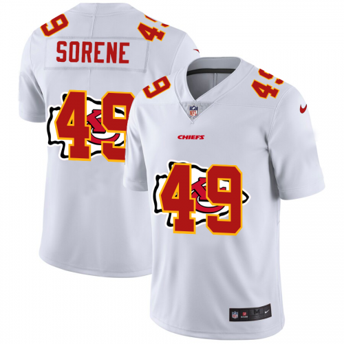 Kansas City Kansas City Chiefs #49 Daniel Sorensen White Men's Team Logo Dual Overlap Limited Jersey Men's