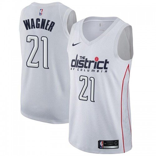 Washington Wizards #21 Moritz Wagner White Youth Swingman City Edition Jersey Youth