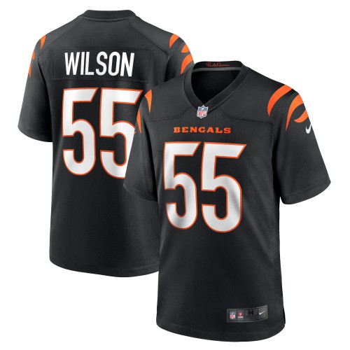 Cincinnati Cincinnati Bengals #55 Logan Wilson Black Game Jersey Men's