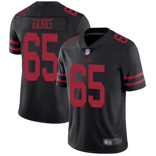 San Francisco 49ers #65 Aaron Banks Black Alternate Men's Stitched Vapor Untouchable Limited Jersey Men's