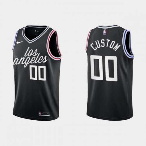 Los Angeles Clippers Custom Men's Black 2022-23 Jersey - City Edition
