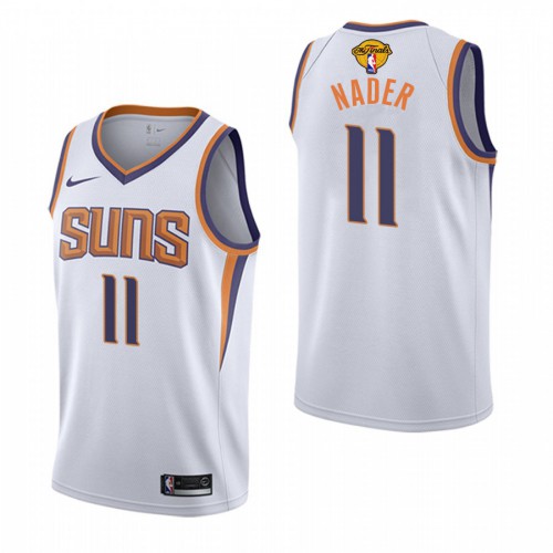 Phoenix Suns #11 Abdel Nader Youth 2021 Finals Bound Swingman Association Edition Jersey White Youth