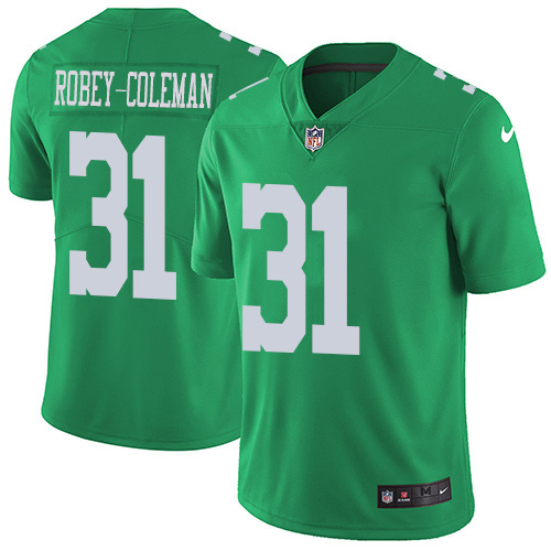 Philadelphia Eagles #31 Nickell Robey-Coleman Green Men's Stitched Limited Rush Jersey Men's