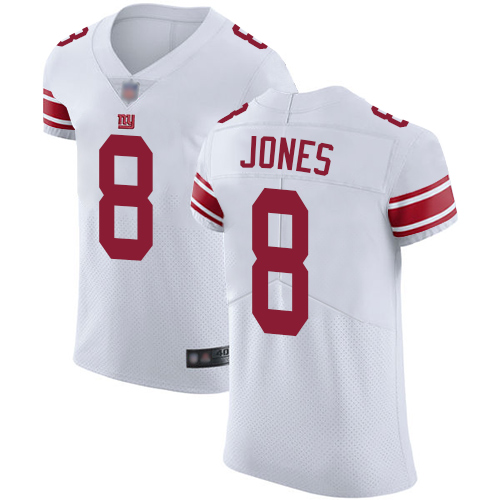 Giants #8 Daniel Jones White Men's Stitched Vapor Untouchable Elite Jersey