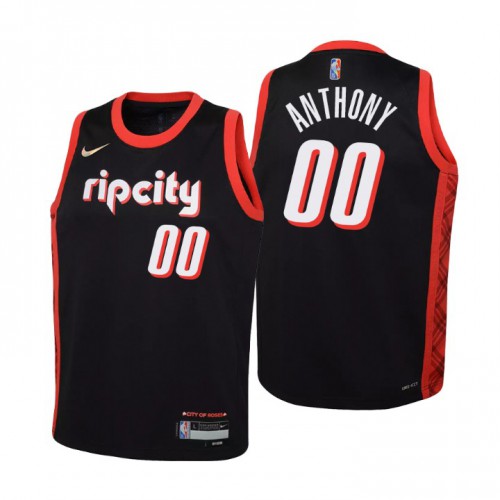 Portland Trail Blazers Custom Youth Black 2021/22 Swingman Jersey - City Edition