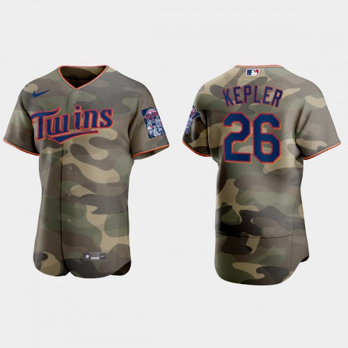 Minnesota Minnesota Twins #26 Max Kepler Men's 2021 Armed Forces Day Authentic Jersey -Camo Men's