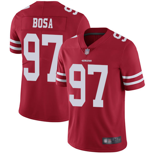 49ers #97 Nick Bosa Red Team Color Men's Stitched Vapor Untouchable Limited Jersey